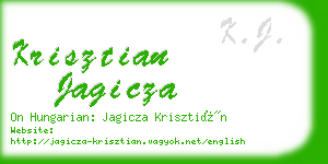 krisztian jagicza business card